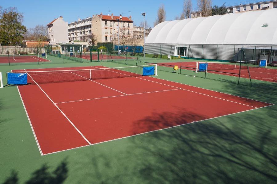 Les courts du JSA Tennis Club à Maisons-Alfort